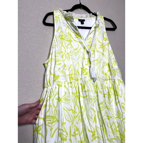 NWT! Torrid Floral Yellow Midi Wash Gauze Tiered Dress Size 1X - Picture 3 of 5